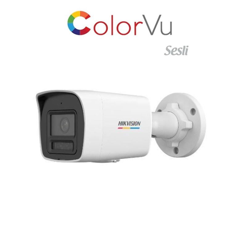 HİKVİSİON DS-2CD1027G2H-LUF 2 MP DAHİLİ SESLİ COLORVU IP BULLET KAMERA H.265+ 4.0 LENS