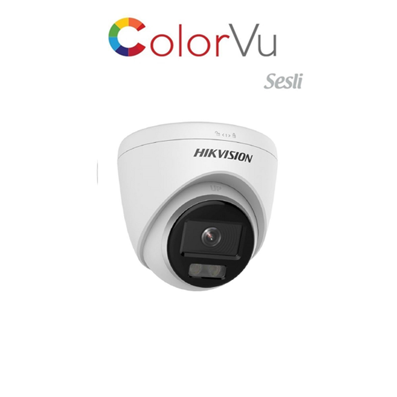 HİKVİSİON DS-2CD1323G2-LIUF 2 MP DAHİLİ SESLİ COLORVU IP DOME KAMERA H.265+