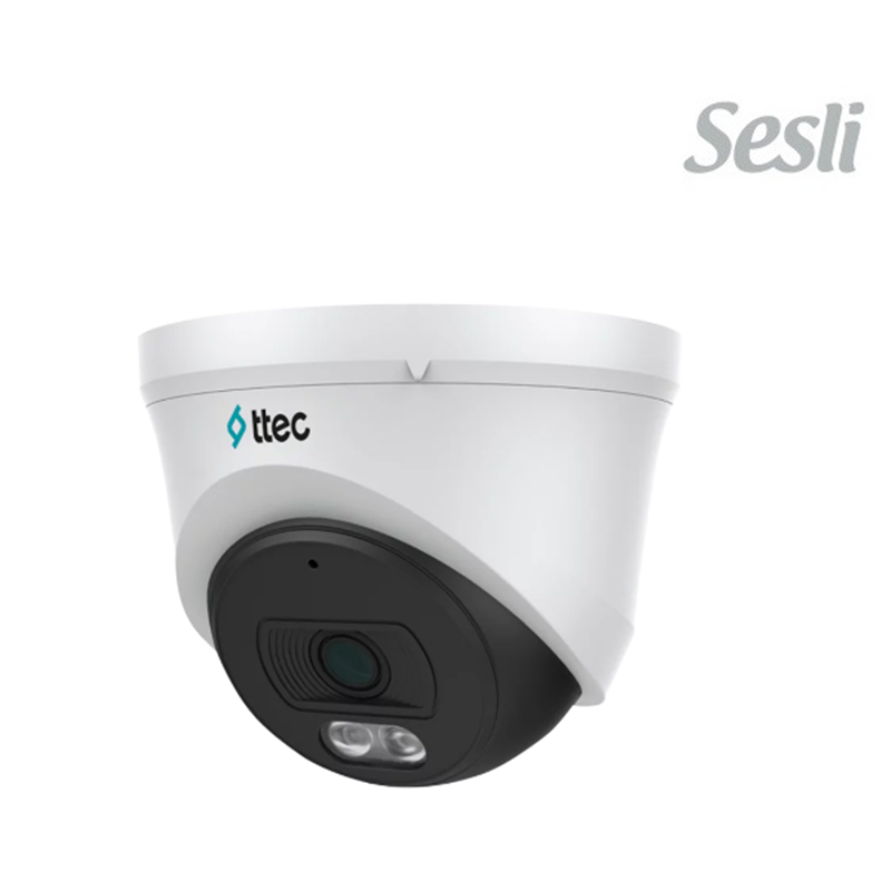 TTECH IPDP-2330M 2 MP DAHİLİ SESLİ 2.8 MM LENSLİ IP DOME KAMERA SD KART DESTEKLİ ULTRA H.265+