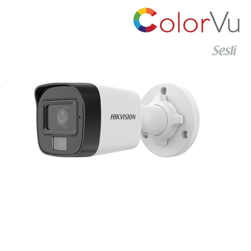HİKVİSİON DS-2CD1021G2-LIUF 2 MP DAHİLİ SESLİ COLORVU IP BULLET KAMERA H.265+ 2.8 MM LENS