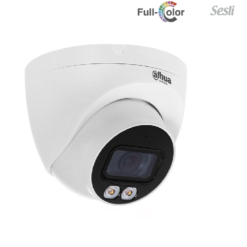 DAHUA IPC-HDW1249T-S-IL-0280B 2 MP DAHİLİ SESLİ 30 MT GECE GÖRÜŞLÜ FULL COLOR IP KAMERA